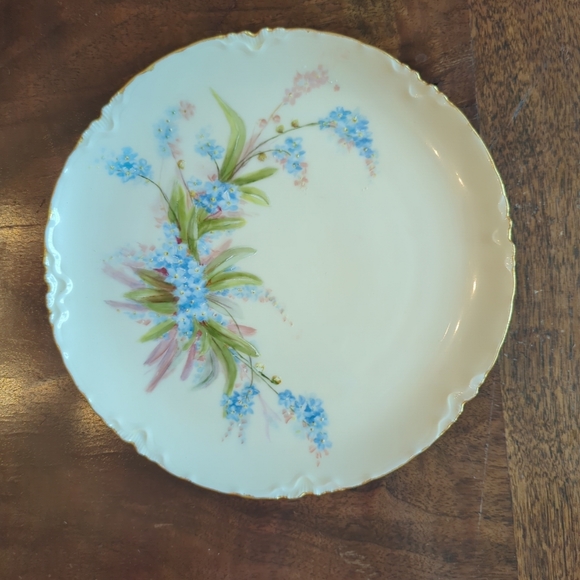 Set 4 Antique hand painted H&C France decorative plates 8.5" excellent conditio - Picture 8 of 11
